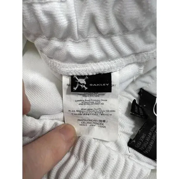 RARE - Vintage Oakley White Shorts Sz Small Coaching Athletic Y2K Running - Picture 9 of 9